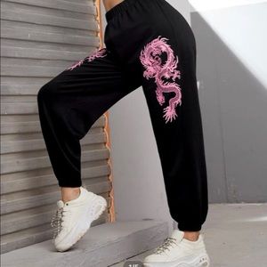 Adika dragon print juniors sweatpants brand new